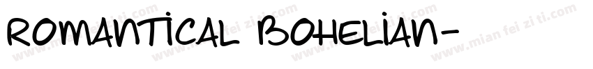 Romantical Bohelian字体转换
